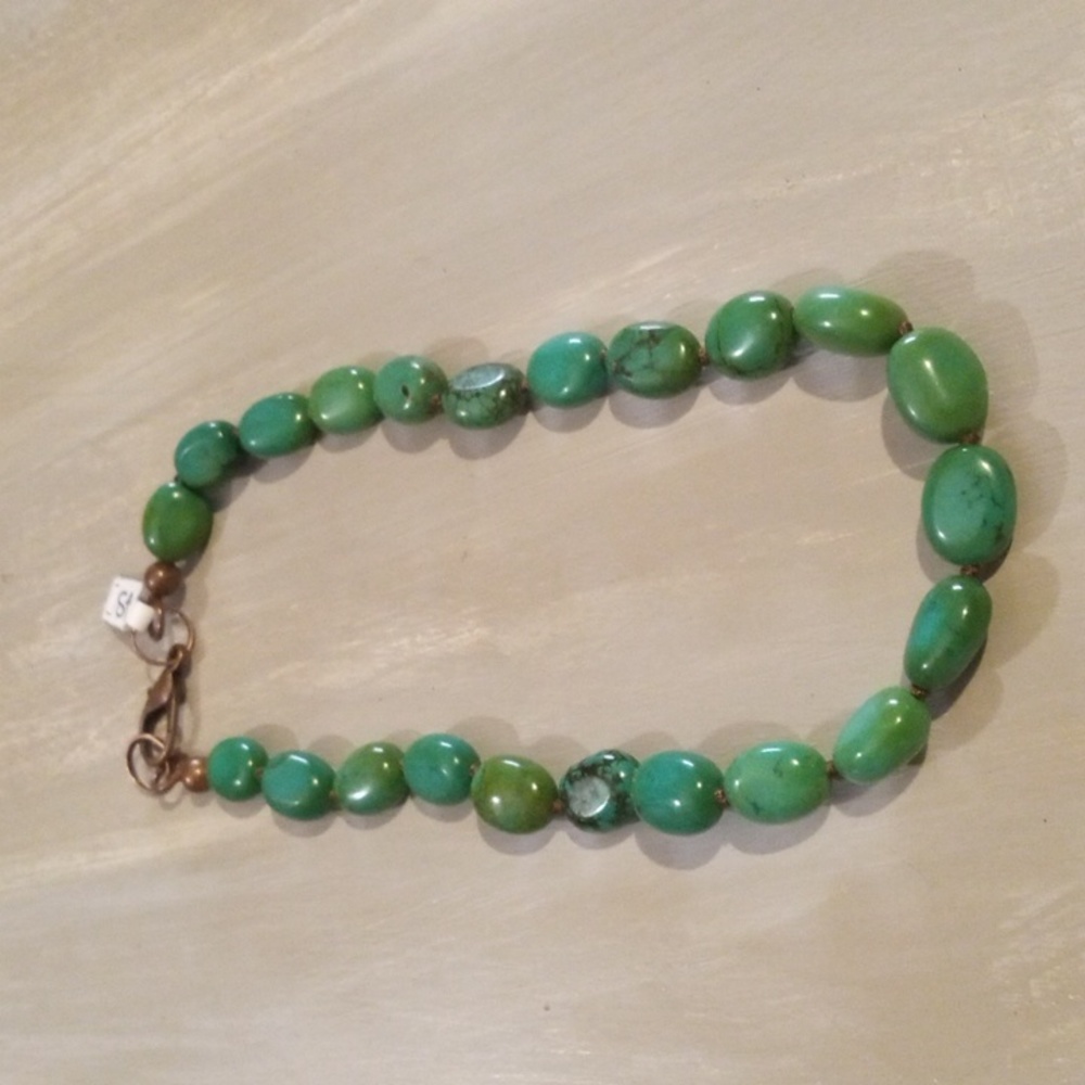 Green Turquoise necklace sm nwt